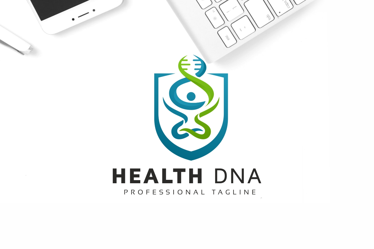 Human Health DNA Logo Template