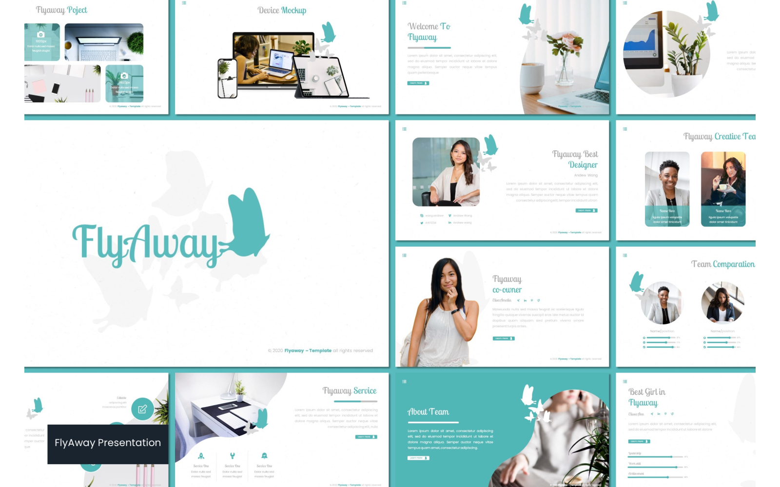 Flyaway PowerPoint template