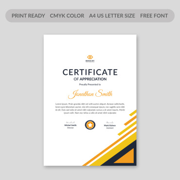 Business Abstract Certificate Templates 106229