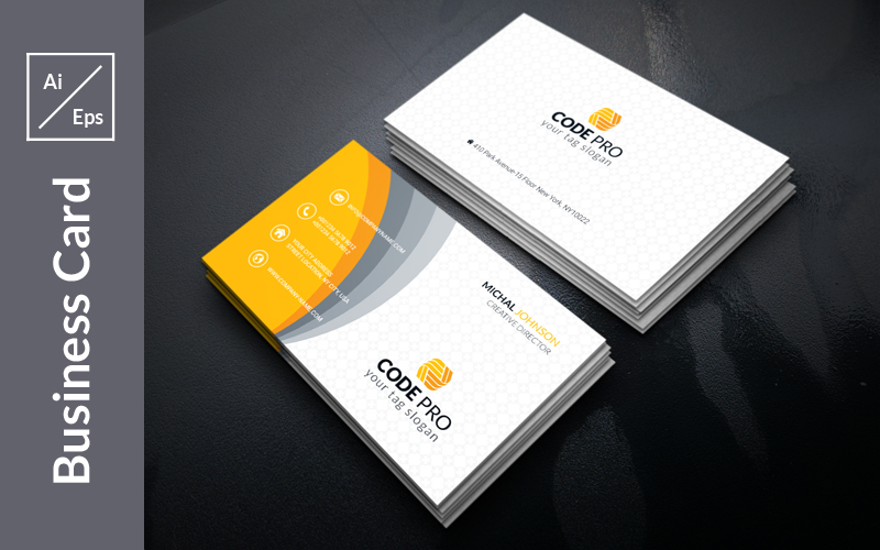 Creative Michal Business Card - Corporate Identity Template