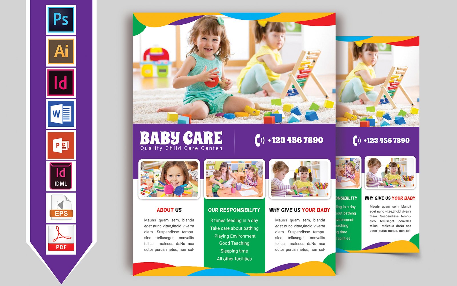 Baby Care Flyer Vol-02 - Corporate Identity Template