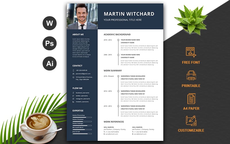 Creative CV Resume Template