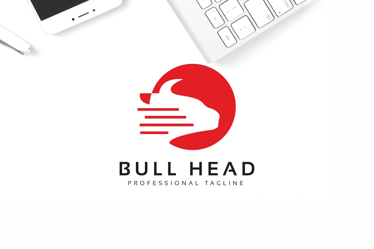 Bull Head Logo Template