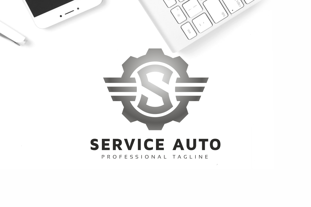 Service Auto S Letter Logo Template
