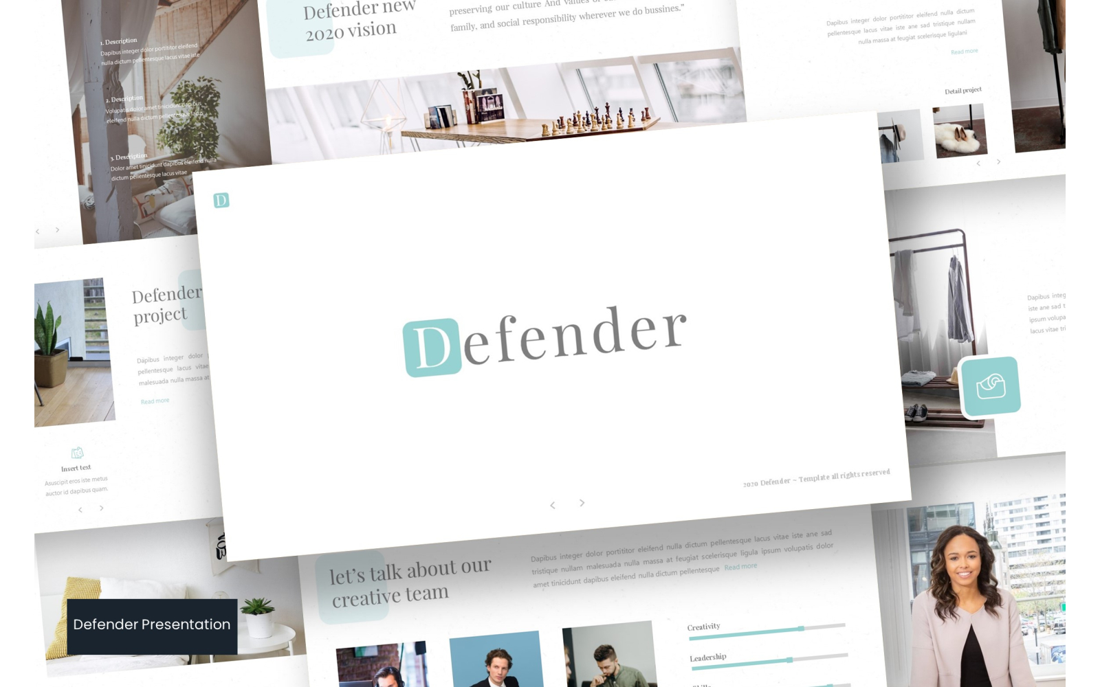 Defender PowerPoint template