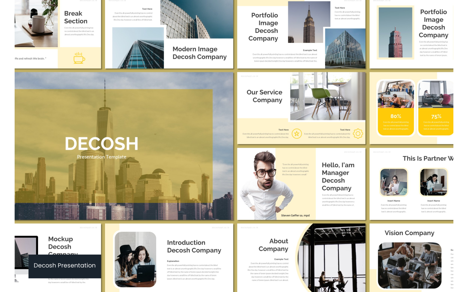 Decosh PowerPoint template