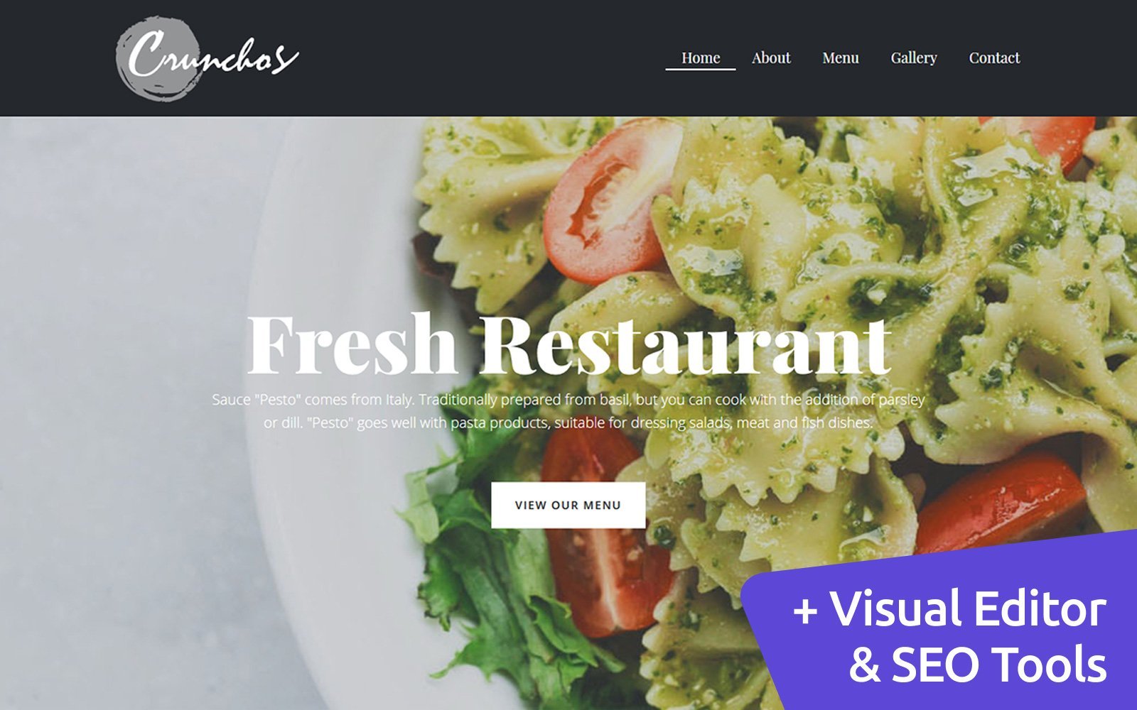 Crunchos - Restaurant Moto CMS 3 Template