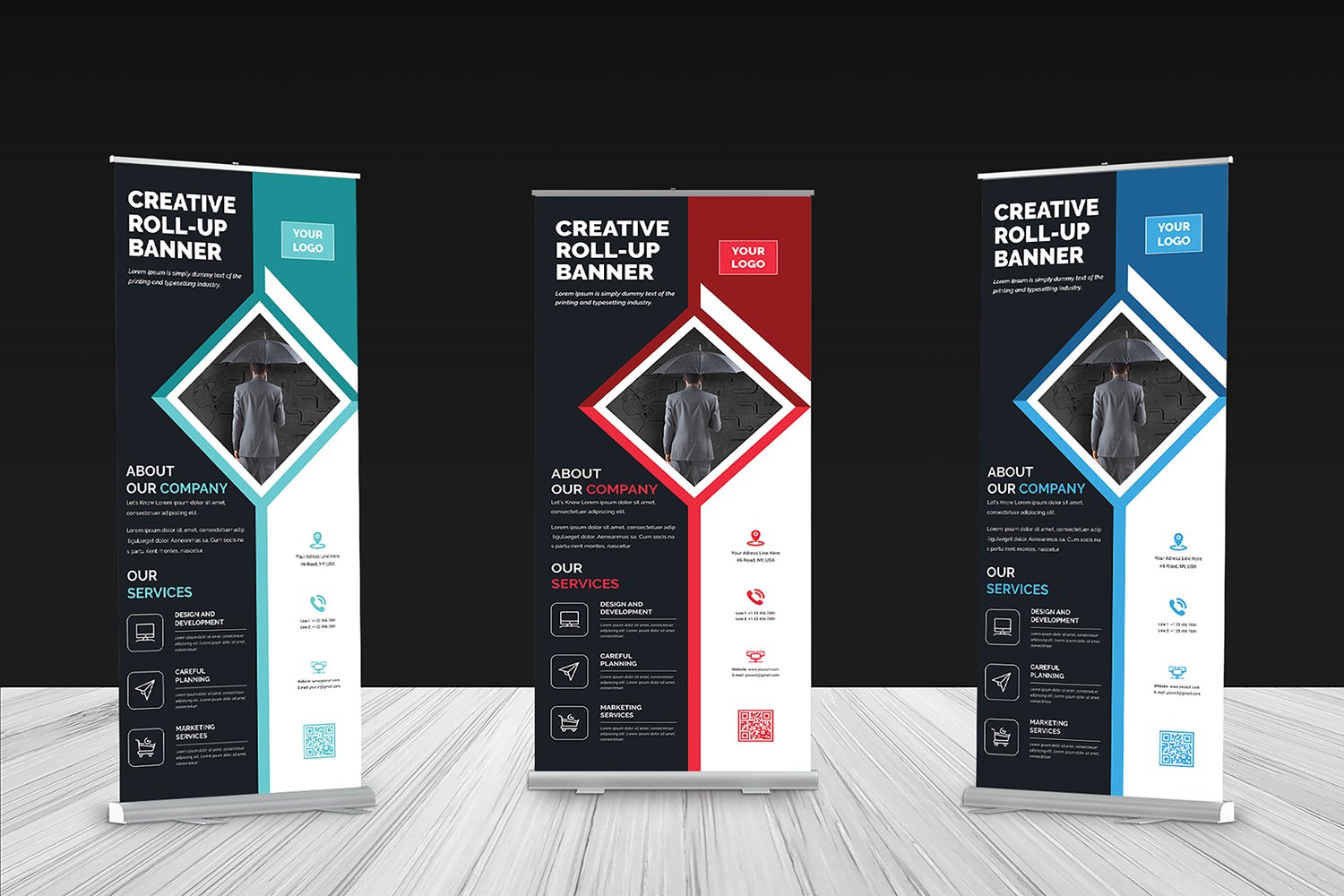 Roll-up Banner - Corporate Identity Template