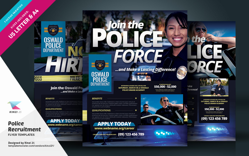 Police Recruitment Flyer - Corporate Identity Template