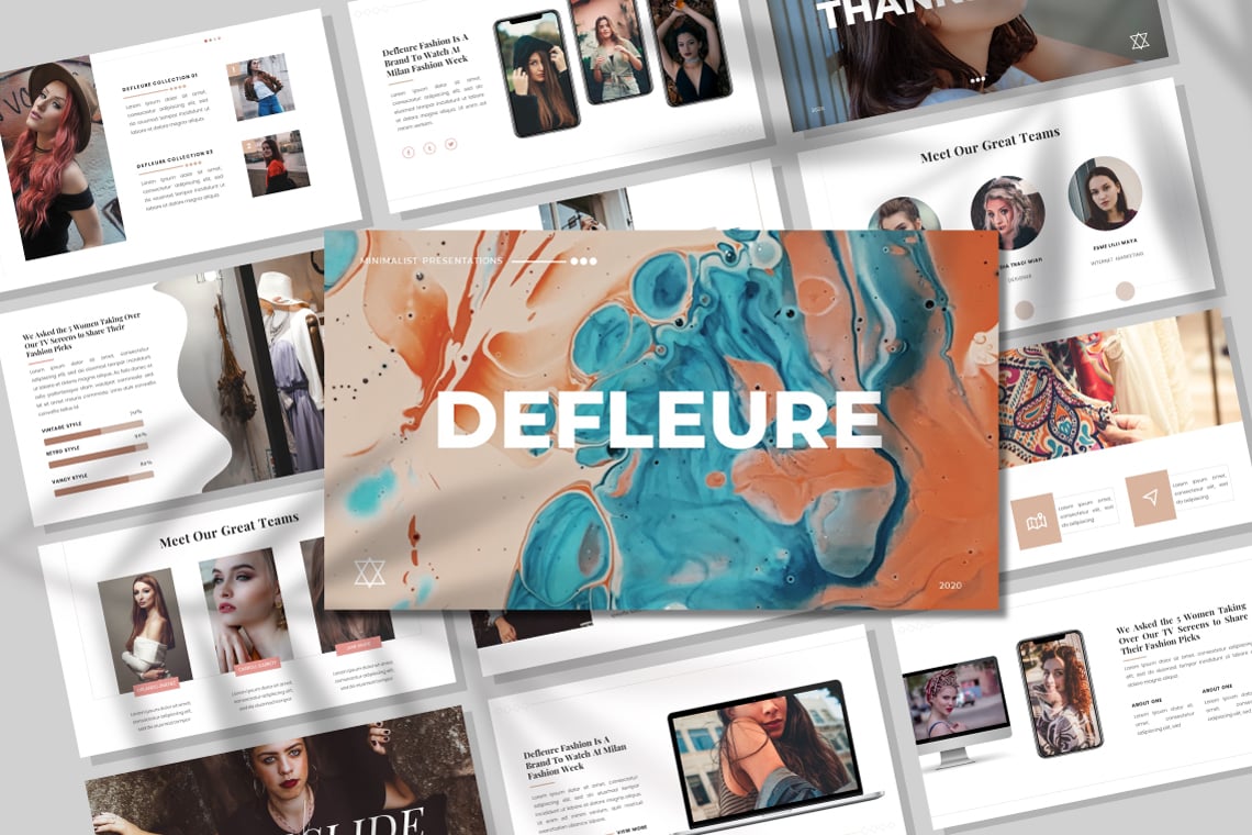 Defleure – Minimalist - Keynote template