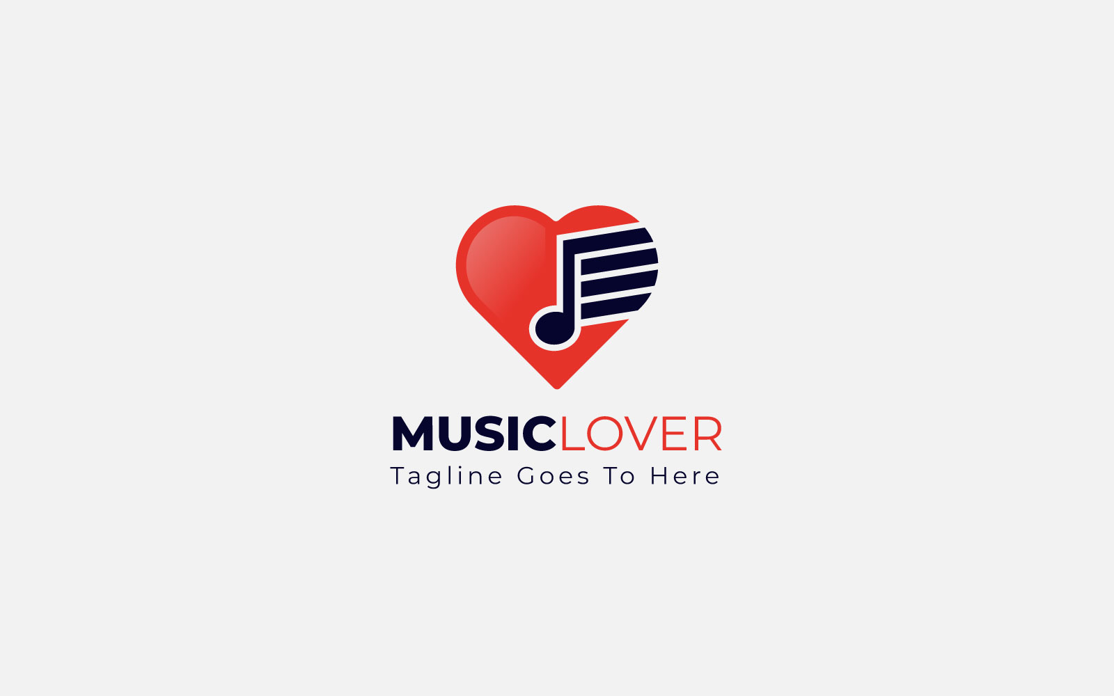 Music lover design Logo Template