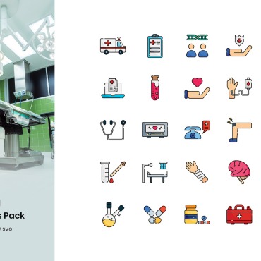 Medical Hospital Icon Sets 107400