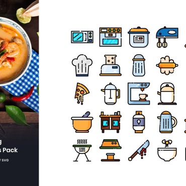 Food Cooking Icon Sets 107405