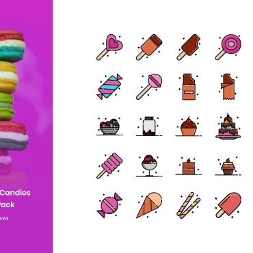 Candy Sugar Icon Sets 107415