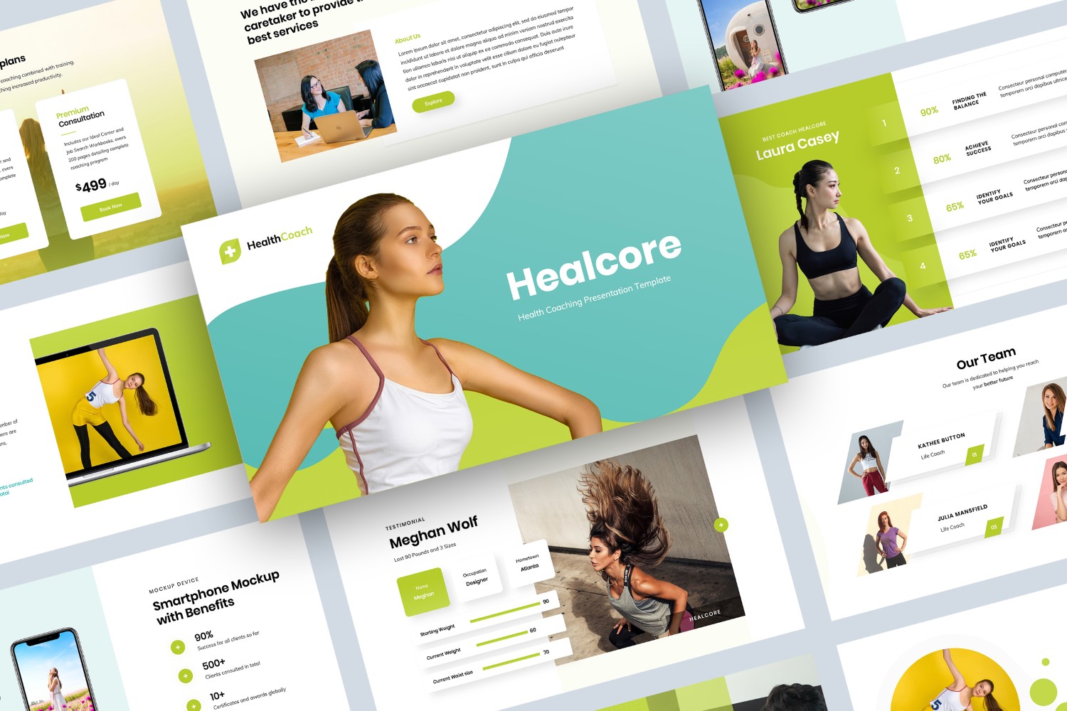 Health Coaching Presentation PowerPoint template