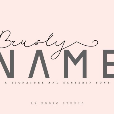 Brochure Brush Fonts 107539