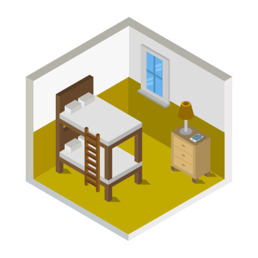 <a class=ContentLinkGreen href=/fr/kits_graphiques_templates_vectoriels.html>Vectoriels</a></font> litchambre isometric 107593