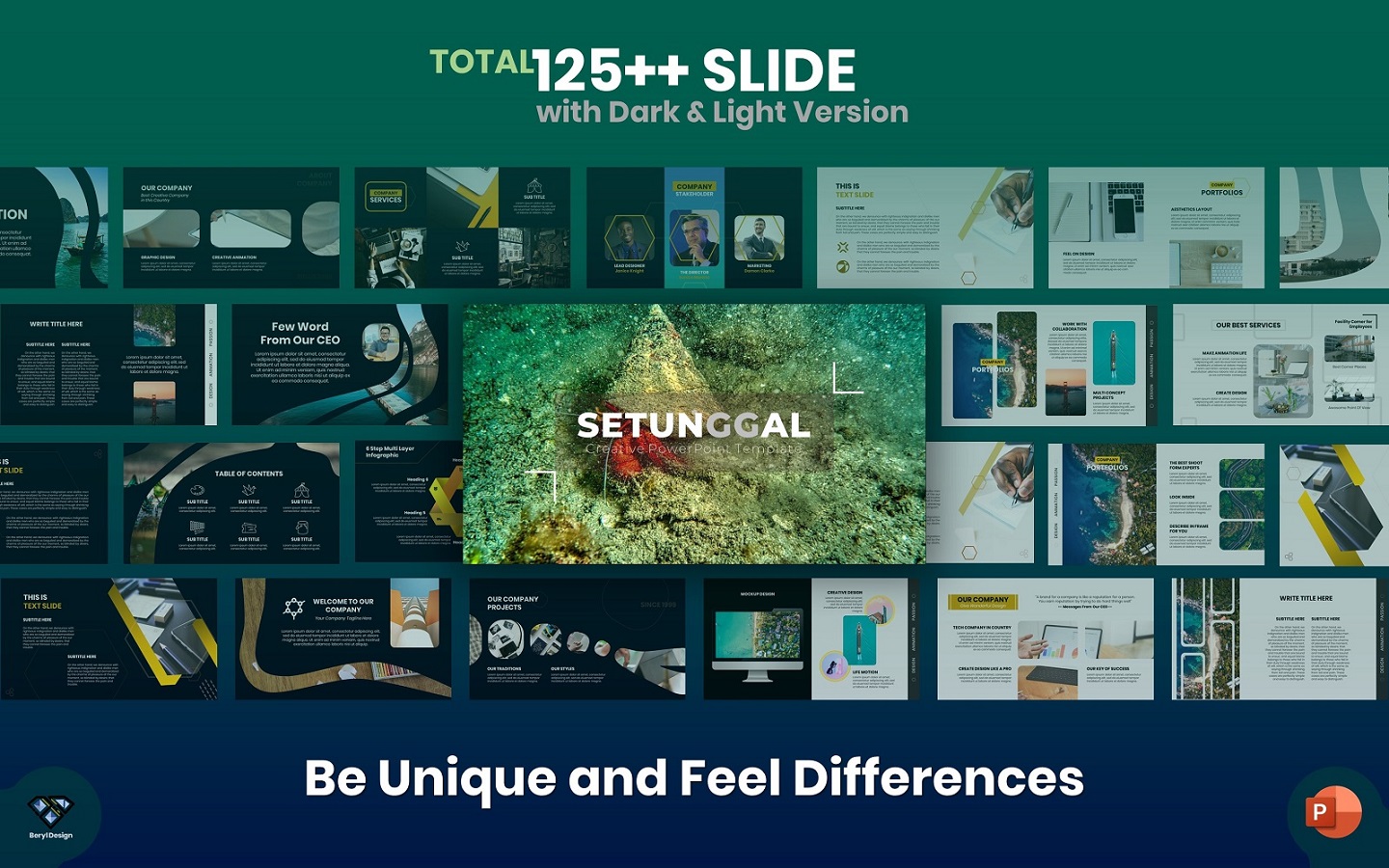 Setunggal PowerPoint template