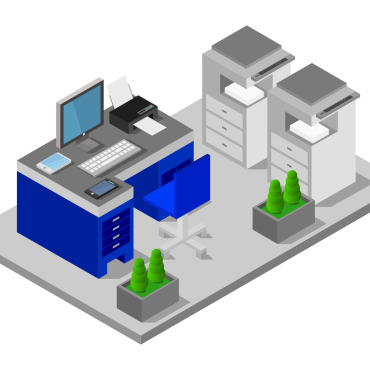 Room Isometric Vectors Templates 107710