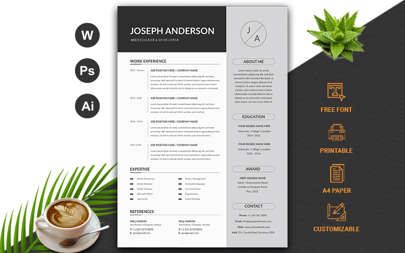 Modern Resume Template