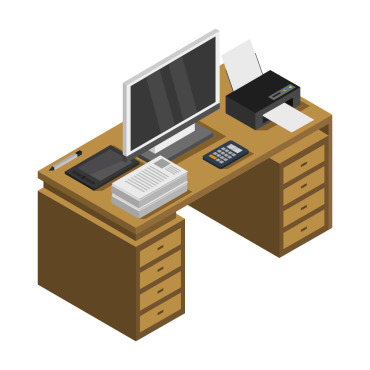 Illustration Desk Vectors Templates 107735