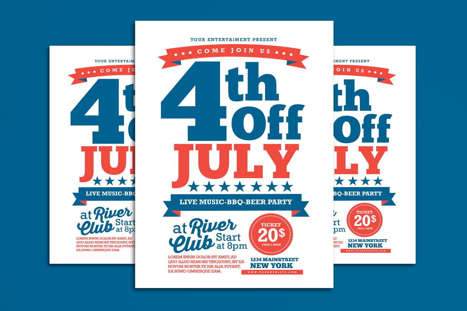 4th Of July Flyer - Corporate Identity Template