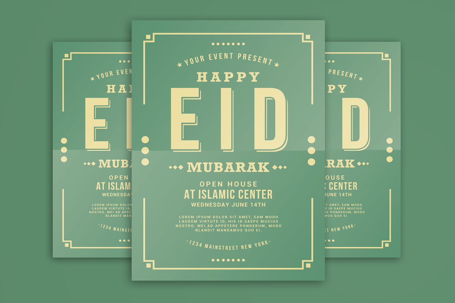 Eid Mubarak Flyer - Corporate Identity Template