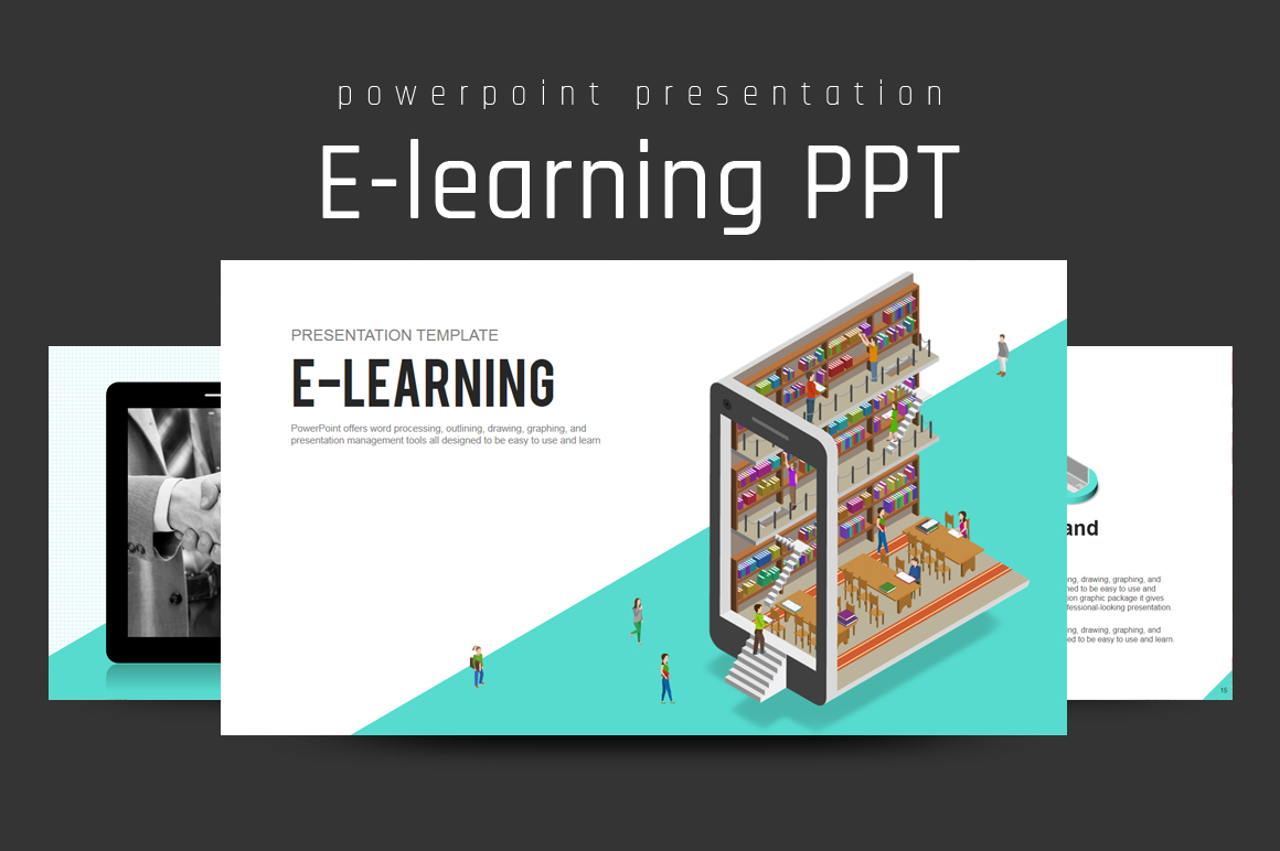 E-learning PPT PowerPoint template