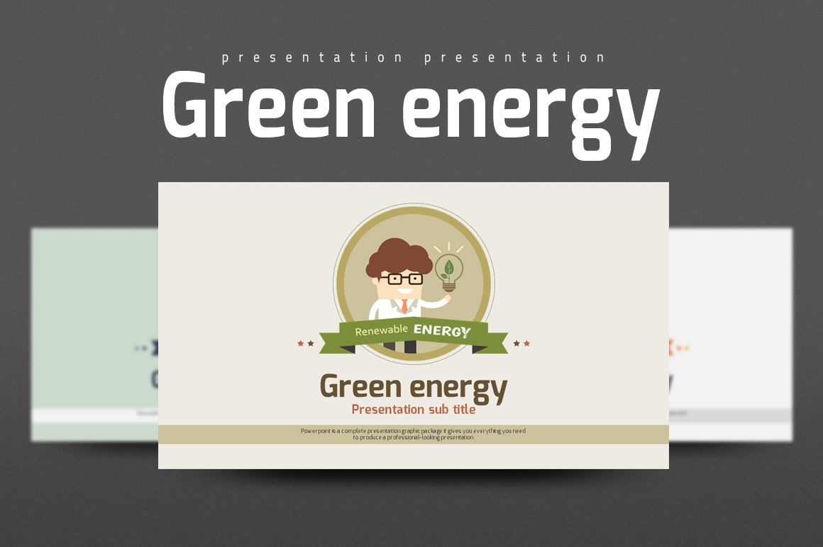 Green Energy PowerPoint template