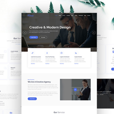 Corporate Html5 Landing Page Templates 107868