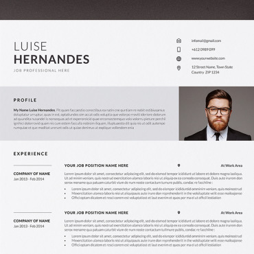 Acrobat Clean Resume Templates 107948