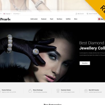 Silver Ring OpenCart Templates 108077
