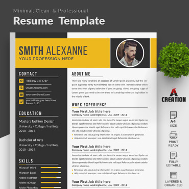 A4 Bundle Resume Templates 108149