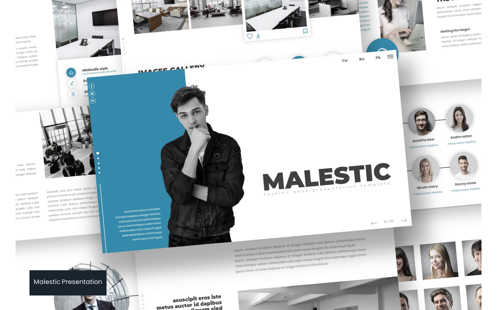 Malestic - Keynote template