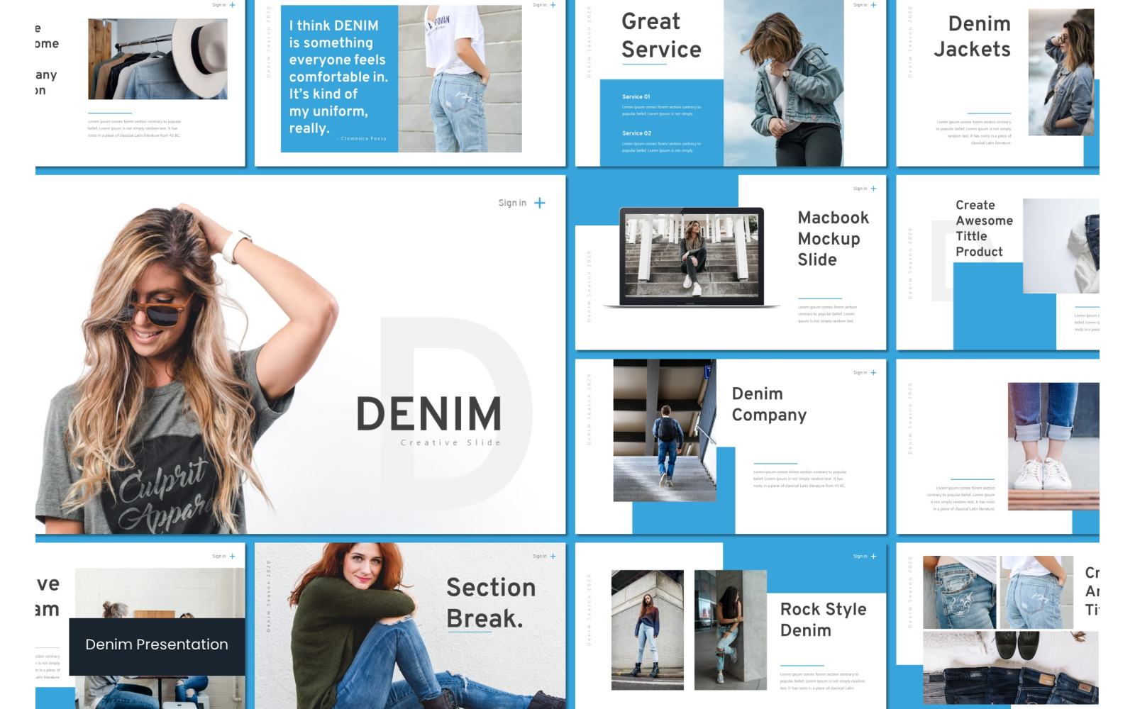 Denim - Keynote template