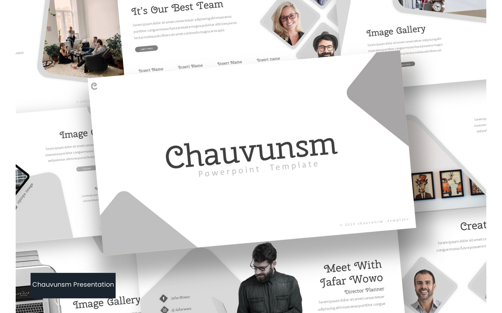 Chauvunsm PowerPoint template