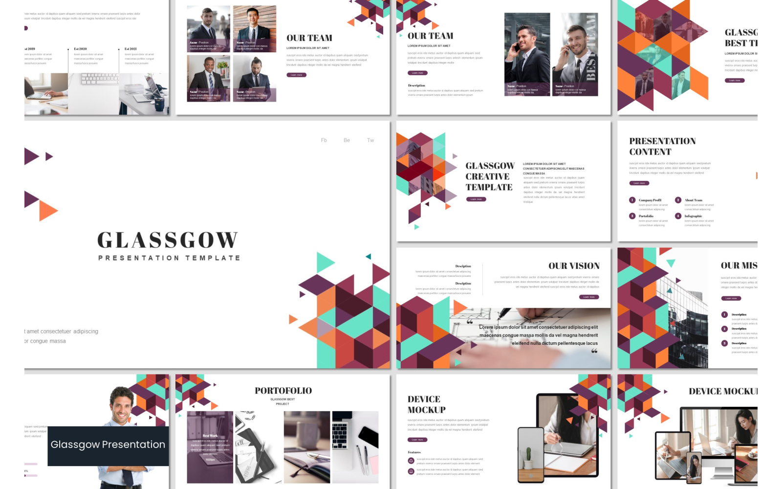 Glassgow PowerPoint template