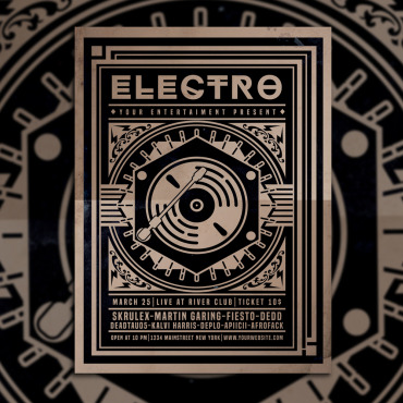 Flyer Electro Corporate Identity 108419