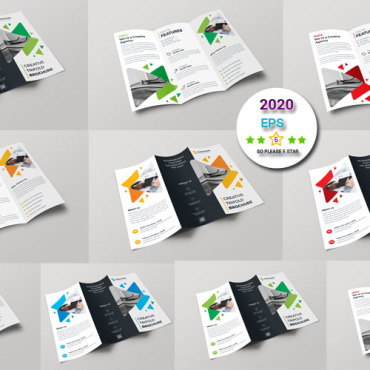 Abstract Badges Corporate Identity 108426