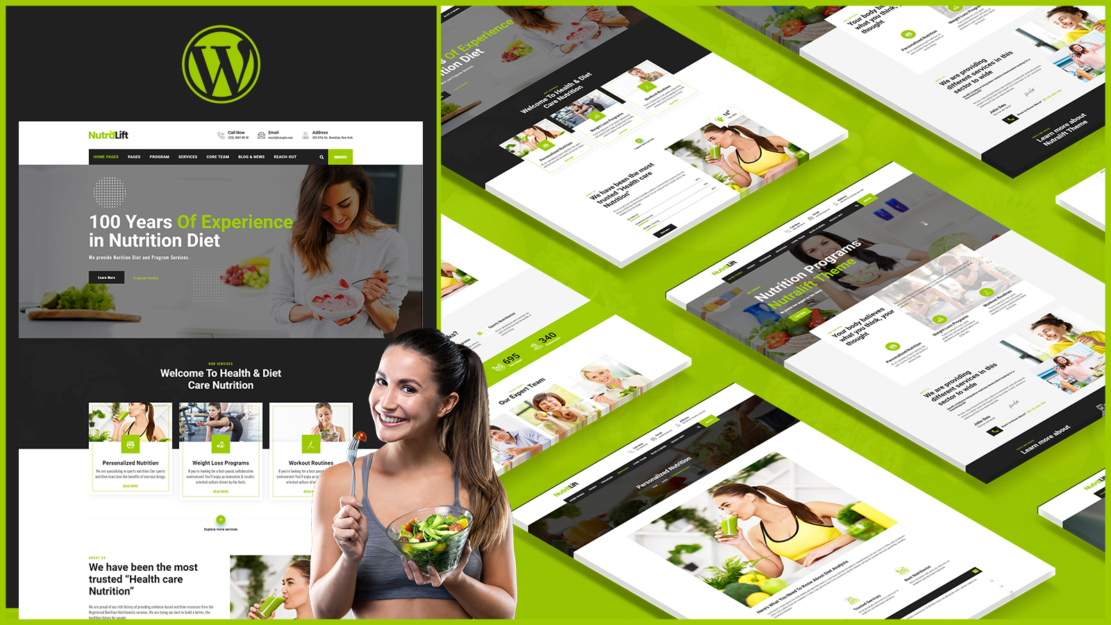 Nutralift | Wellness Nutritionist WordPress Theme