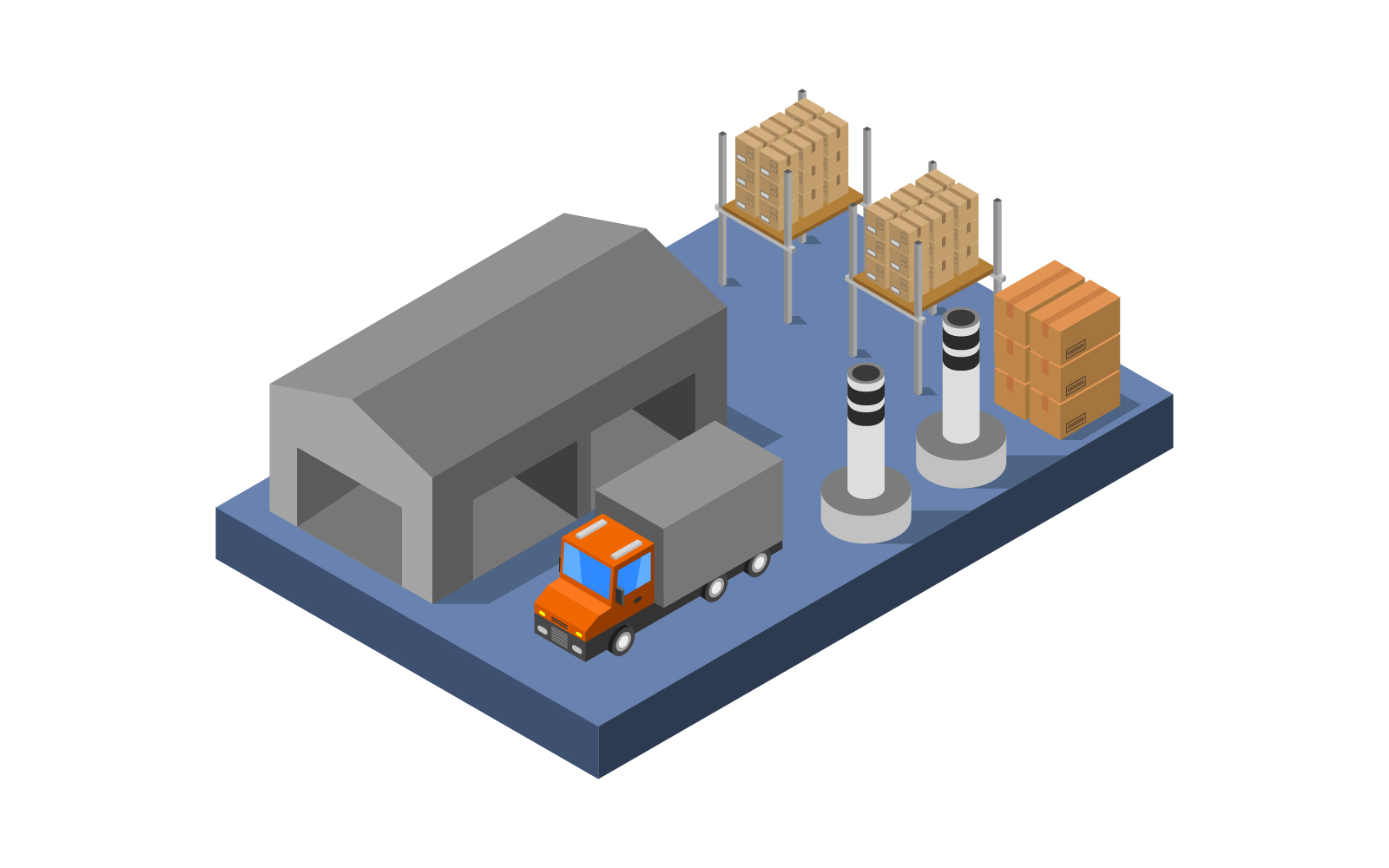 Isometric Industry - Vector Image