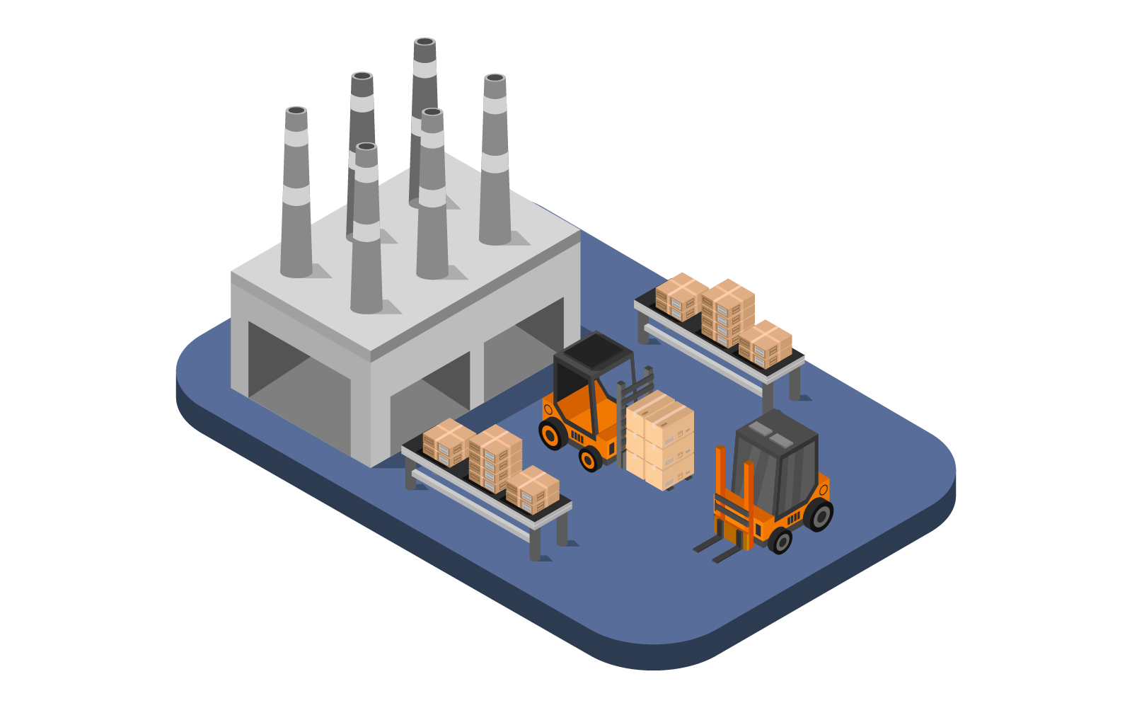 Isometric Industry - Vector Image