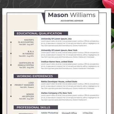 Template Cv Resume Templates 108538