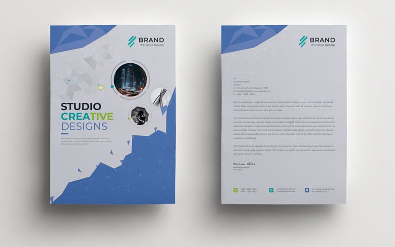 Creative Letterhed Vol_ 1 - Corporate Identity Template