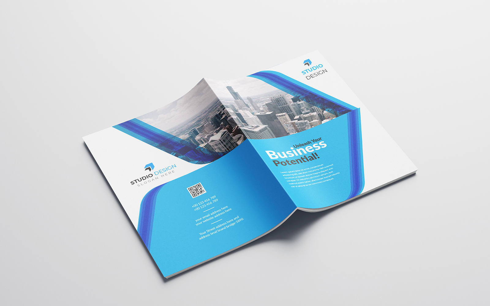 Company Men 16 Page Business Brochure - Corporate Identity Template