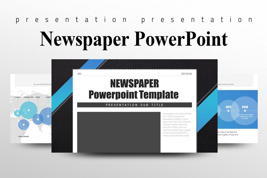 Newspaper PowerPoint template