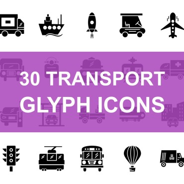 Bus Delivery Icon Sets 108762
