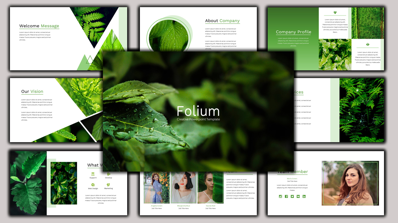 Folium - Creative Business PowerPoint template