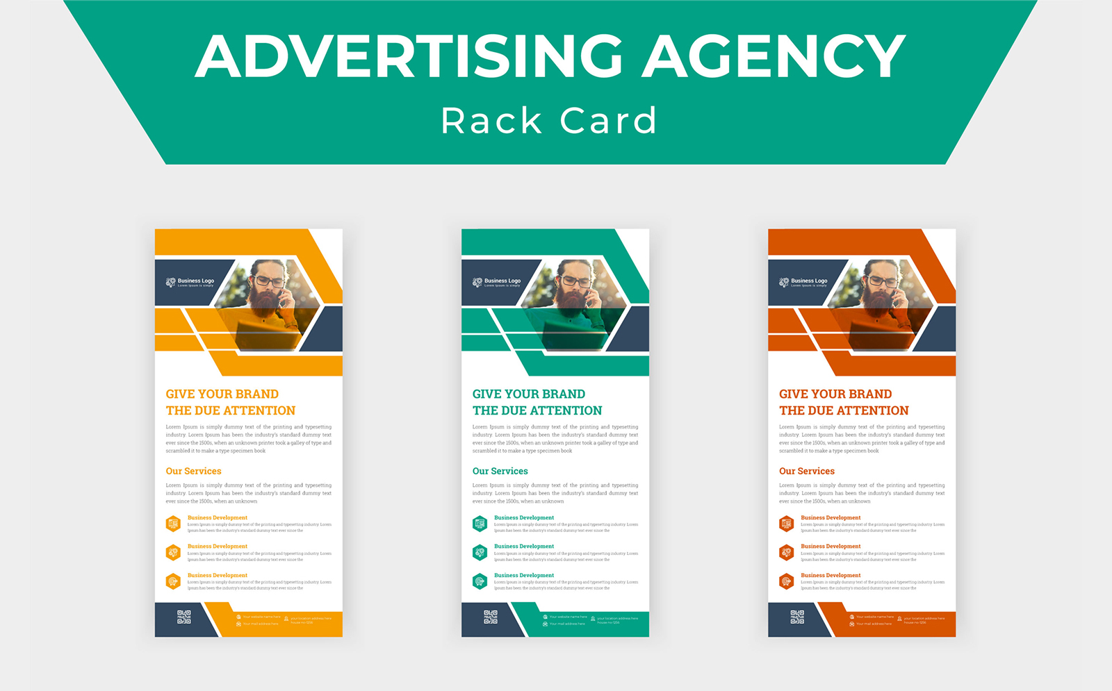 Latest Advertising Agency Services Rack Card Or Dl Flyer