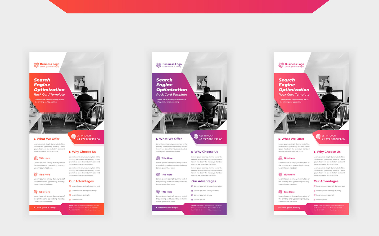 Search Engine Optimization Roll up or dl Flyer - Corporate Identity Template